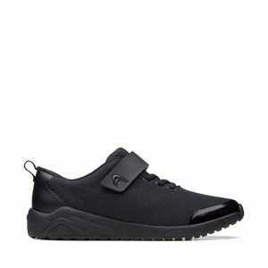 Clarks Aeon Pace Youth Fekete | 37SDLHWZP