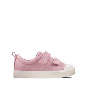 Clarks City Bright Toddler Rózsaszín | 48OYMGVNJ