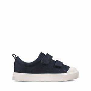 Clarks City Bright Toddler Sötétkék | 54TYPXUKD