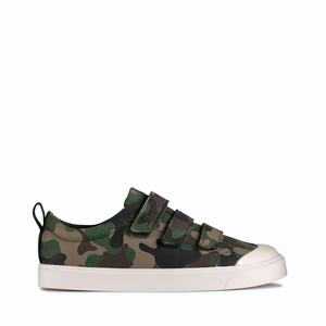 Clarks City Vibe Older Khaki Camo | 48DXBKEWC