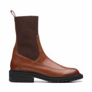 Clarks Tilham Knit Sötétbarna | 12JHKYZNG