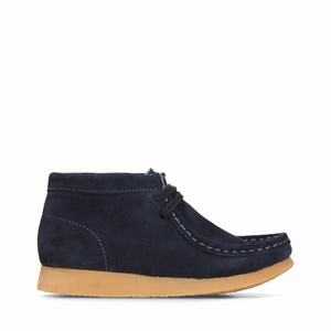 Clarks Wallabee Boot Sötétkék | 74IZFPDEB