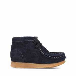 Clarks Wallabee Boot Sötétkék | 86IETGZWO