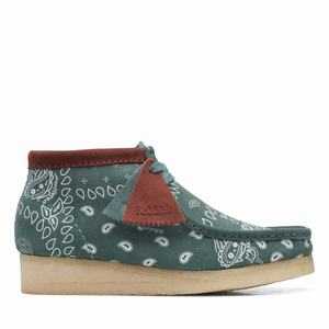 Clarks Wallabee Boot Zöld | 75JGHNMUY