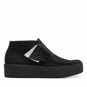 Clarks Wallabee Cup Boot Fekete | 93GWSALIO