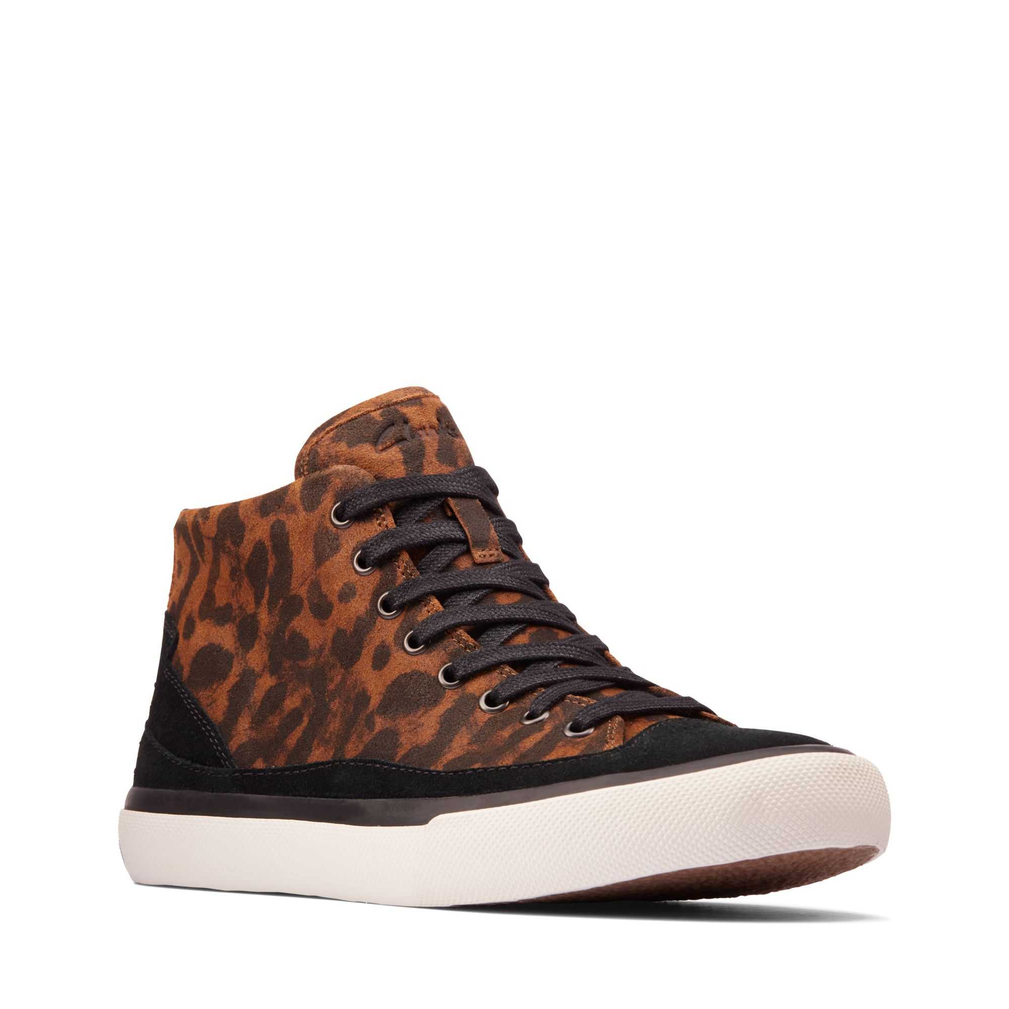 Clarks Aceley Zip Hi Leopárd | 16QAPHDME