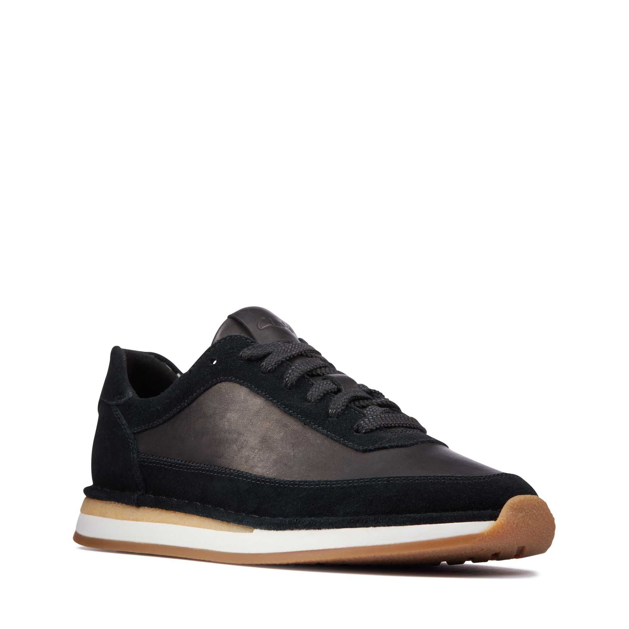 Clarks Craft Run Csipke Fekete | 82DBCZWHA