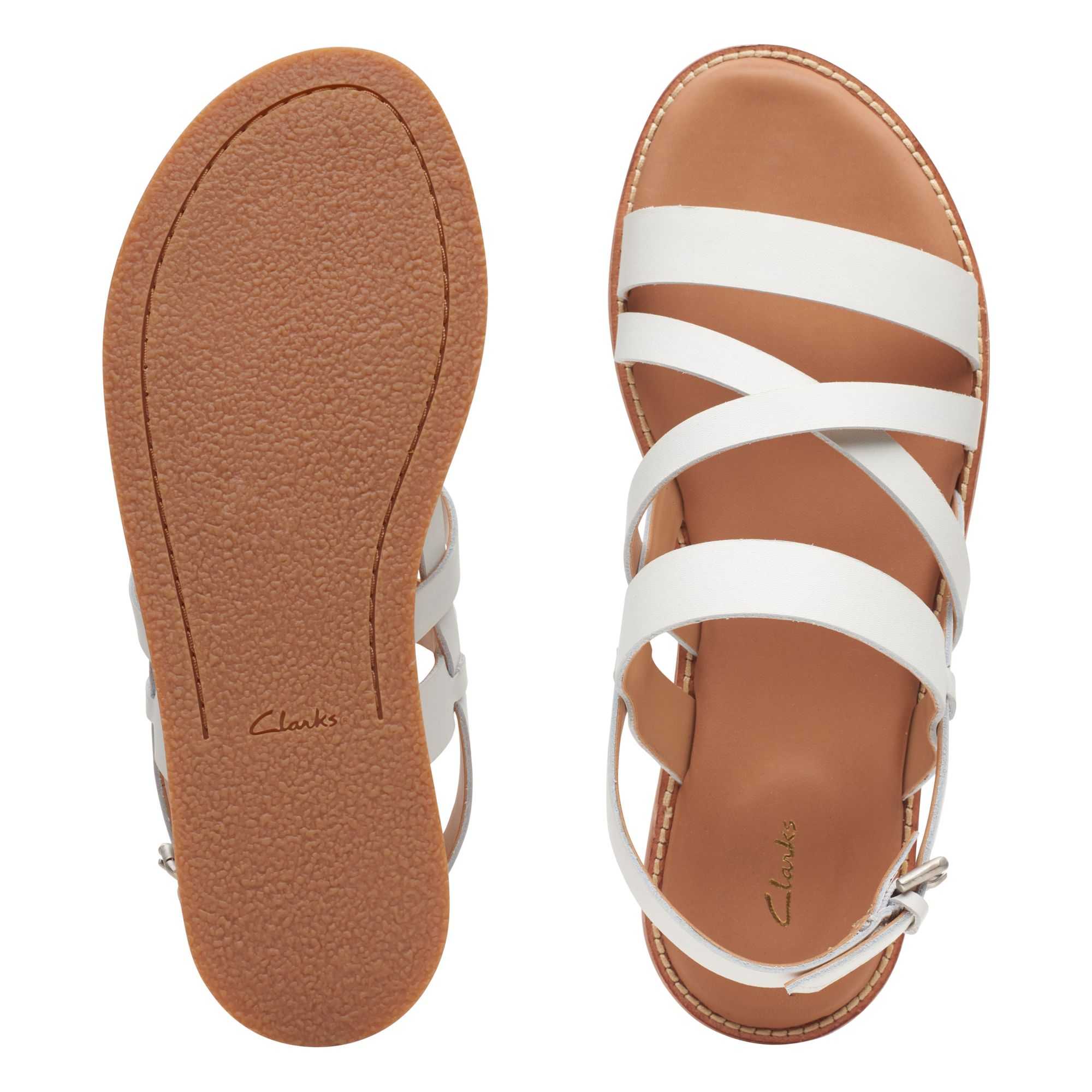 Clarks Karsea Sun Fehér | 62KRTFDLX