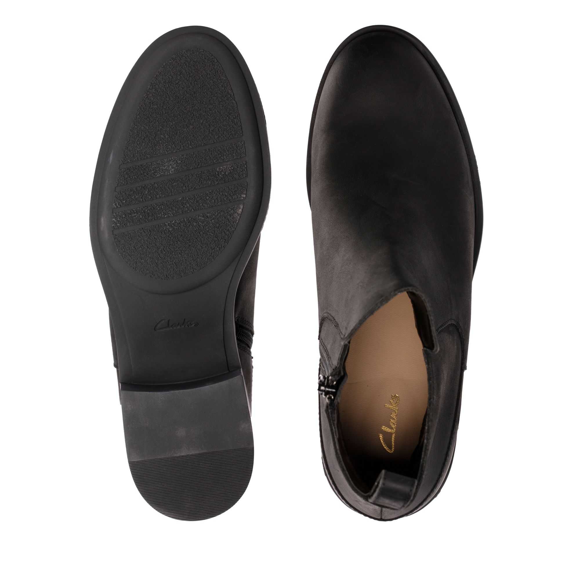 Clarks Memi Zip Vízálló Fekete | 24GPVJBXS