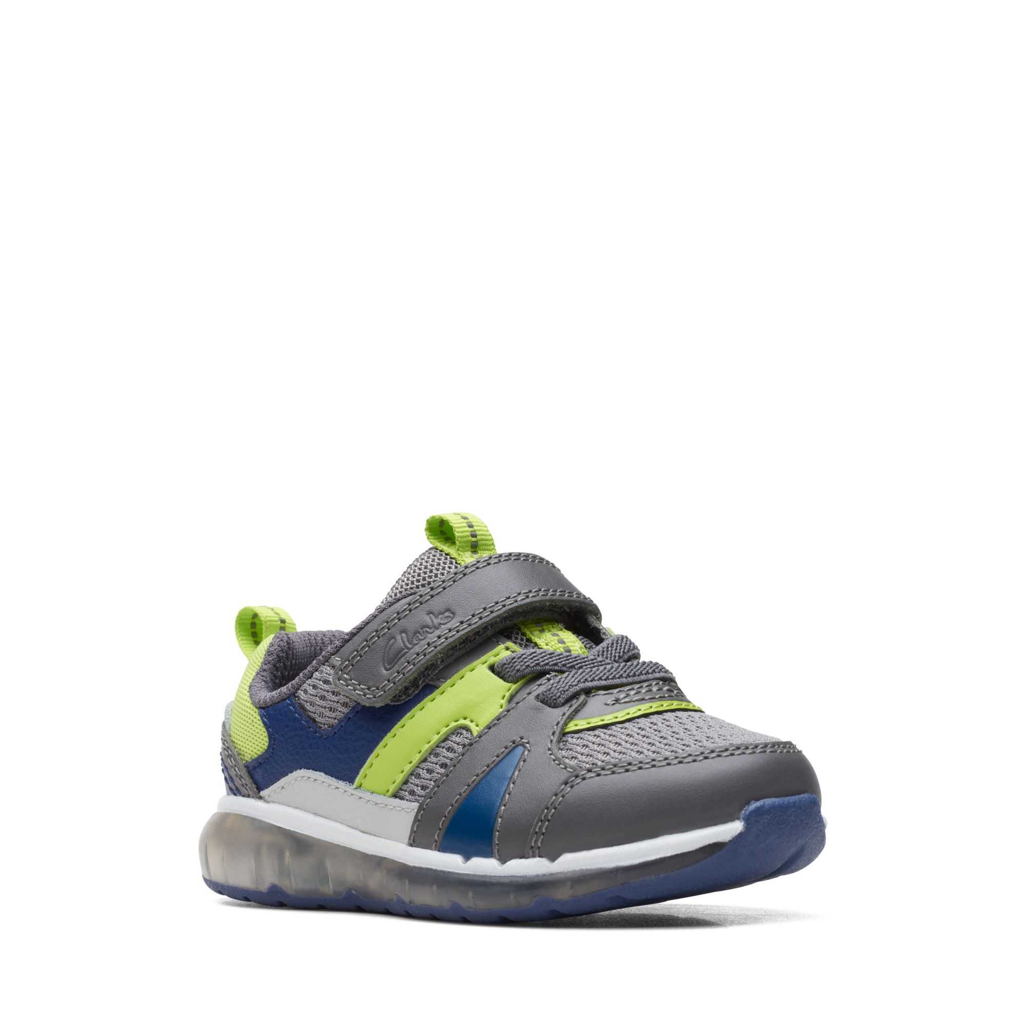 Clarks Spark Flash Toddler Szürke | 61SLIPTUK